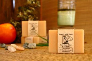 Tea Tree Mint & Orange Goat's Milk Soap ~ All Natural