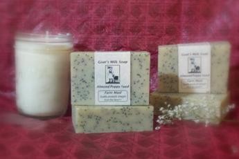 Almond Poppyseed Goat's Milk Soap