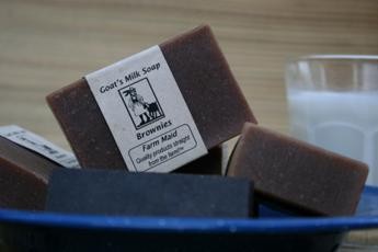 Toot-C-Roll Goat’s Milk Soap (Previously named Brownies)