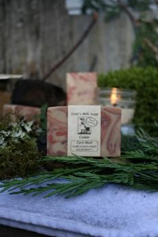 Cedar Goat’s Milk Soap ~ All Natural