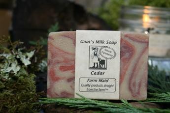 Cedar Goat’s Milk Soap ~ All Natural