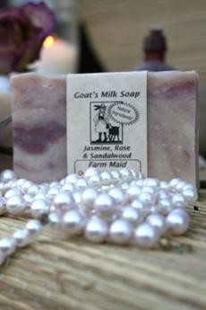 Jasmine, Rose &amp; Sandalwood Goat's Milk Soap ~ All Natural