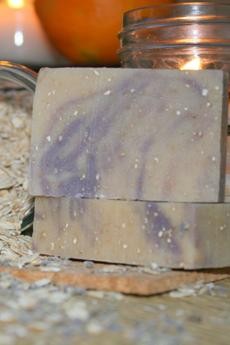 Lavender &amp; Oats Goat's Milk Soap ~ All Natural