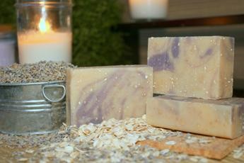 Lavender &amp; Oats Goat's Milk Soap ~ All Natural