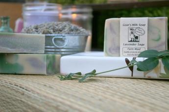 Lavender Sage Goat's Milk Soap ~ All Natural