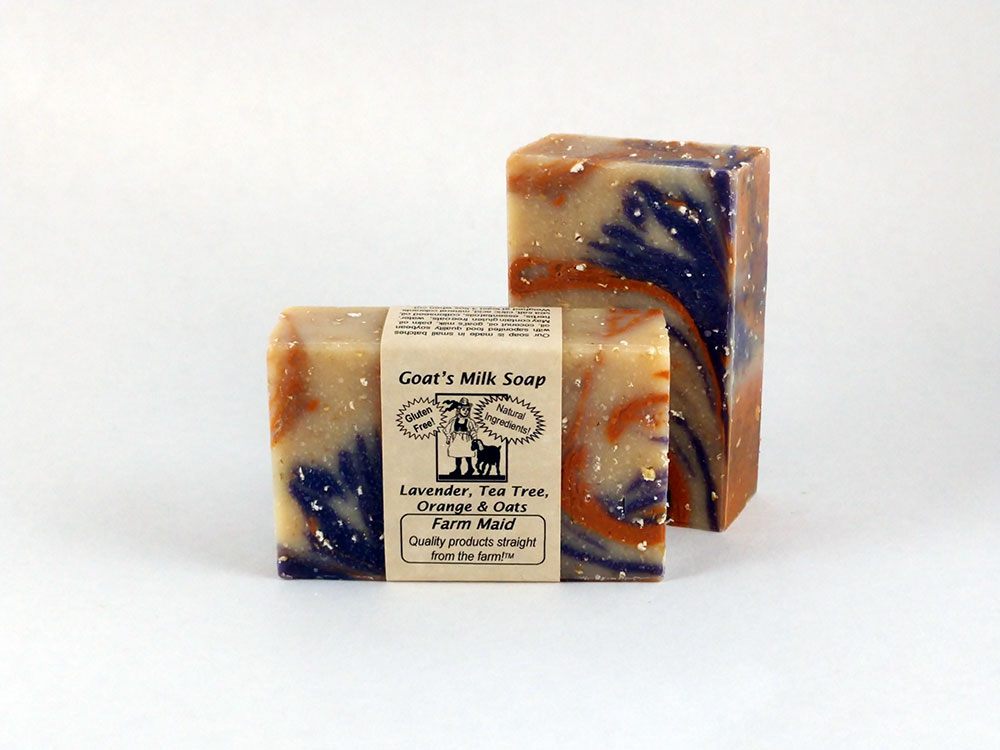 Lavender, Tea Tree, Orange & Oats Goat’s Milk Soap ~ All Natural