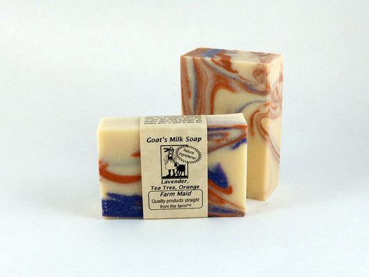 Lavender, Tea Tree & Orange Goat’s Milk Soap ~ All Natural