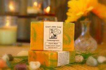 Lemongrass Goat’s Milk Soap ~ All Natural