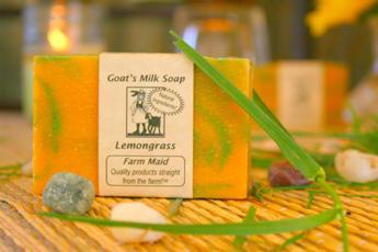 Lemongrass Goat’s Milk Soap ~ All Natural