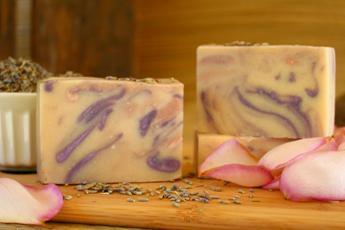 Rose Lavender Goat's Milk Soap ~ All Natural