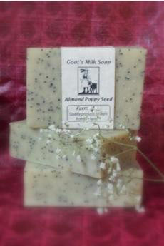 Almond Poppyseed Goat's Milk Soap